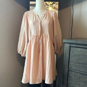 Entro Light Pink Flowy Dress